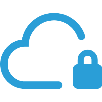 Digital padlock symbolising cyber security